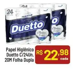 Supermercados Goes Papel Higiênico Duetto C/24Un. 20M Folha Dupla oferta