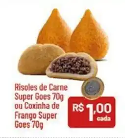 Supermercados Goes Risoles de Carne Super Goes ou Coxinha de Frango Super Goes oferta
