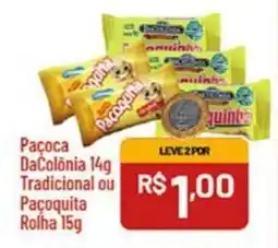 Supermercados Goes Paçoca DaColônia Tradicional ou Pacoquita Rolha oferta