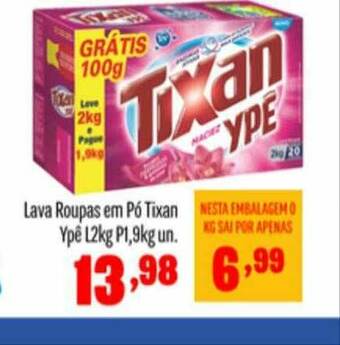 Rede Top Lava Roupas Em Pó Tixan Ypê oferta