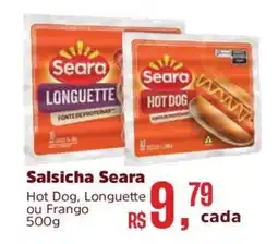 Supermercados Mateus Salsicha Seara oferta