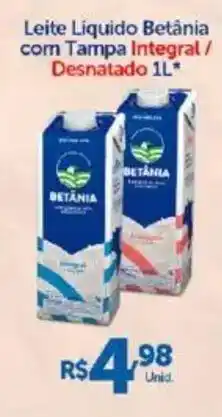 Atakarejo Leite Liquido Betânia com Tampa Integral/ Desnatado oferta