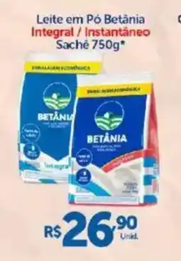 Atakarejo Leite em Pó Betânia Integral/Instantâneo Sache oferta
