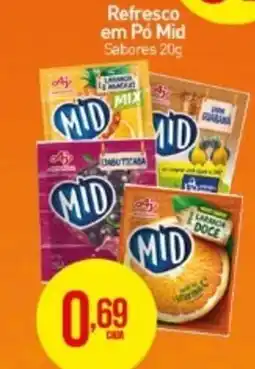 Rede Bom Lugar Refresco em Pó Mid Sabores oferta