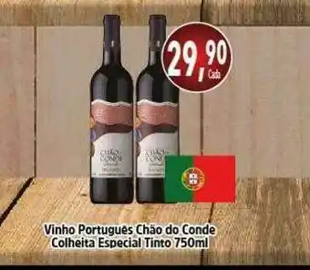Vinho Português Chão Do Conde Colheita Especial Tinto