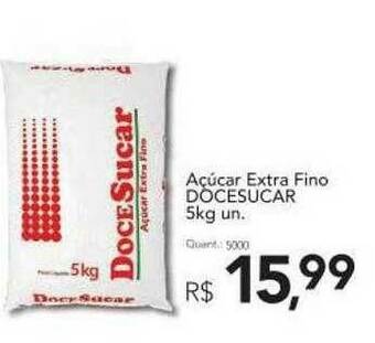 Supermercados Koch Açucar Extra Fino Docesucar oferta