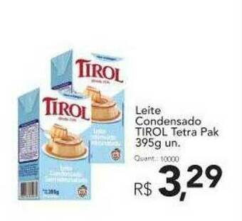 Supermercados Koch Leite Condensado Tirol Tetra Pak oferta