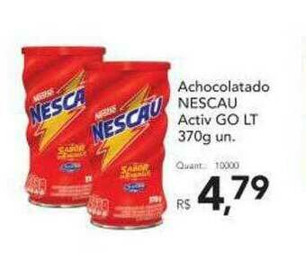 Supermercados Koch Achocolatado Nescau Activ Go oferta