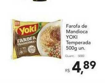 Supermercados Koch Farofa De Mandioca Yoki Temperada oferta