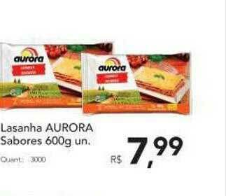 Supermercados Koch Lasanha Aurora Sabores oferta