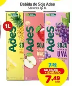 Rede Bom Lugar Bebida de Soja Ades Sabores Tp oferta