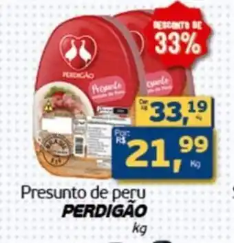 Cometa Supermercados Presunto de peru PERDIGÃO oferta