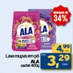 Cometa Supermercados Lava roupas em pó ALA sache oferta