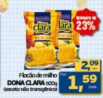 Cometa Supermercados Flocão de milho DONA CLARA oferta