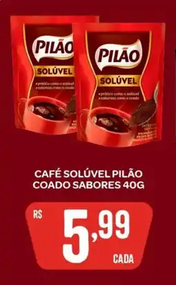 Atacadão Dia a Dia Café solúvel pilão coado sabores oferta