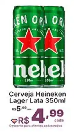 Super Lagoa Cerveja Heineken Lager Lata oferta