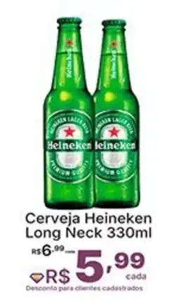 Super Lagoa Cerveja Heineken Long Neck oferta
