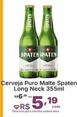 Super Lagoa Cerveja Puro Malte Spaten Long Neck oferta