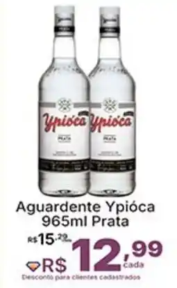 Super Lagoa Aguardente Ypióca Prata oferta