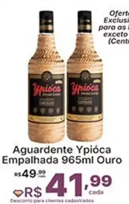 Super Lagoa Aguardente Ypióca Empalhada Ouro oferta