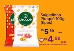 Super Lagoa Salgadinho Piraquê (tipos) oferta