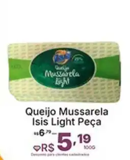 Super Lagoa Queijo Mussarela Isis Light Peça oferta