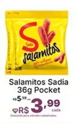 Super Lagoa Salamitos Sadia Pocket oferta
