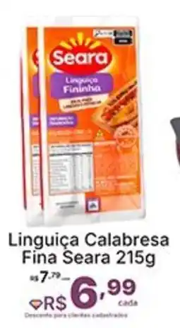 Super Lagoa Linguiça Calabresa Fina Seara oferta
