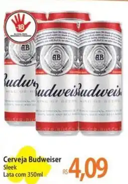 Atacadão Cerveja Budweiser Sleek oferta