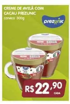 Creme De Avelã Com Cacau Prezunic 300g