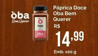 Oba Hortifruti Páprica Doce Oba Bem Querer oferta