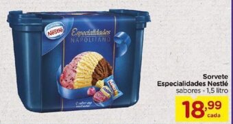 Carrefour Bairro Sorvete Especialidades Nestle 1.5L oferta