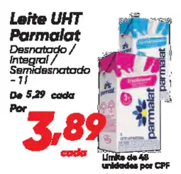 Dia Leite UHT Parmalat oferta