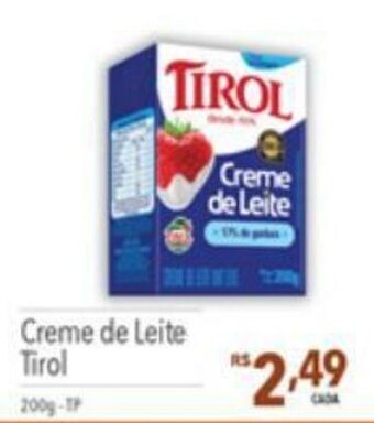 Supermercados Condor Creme de Leite Tirol 200g oferta