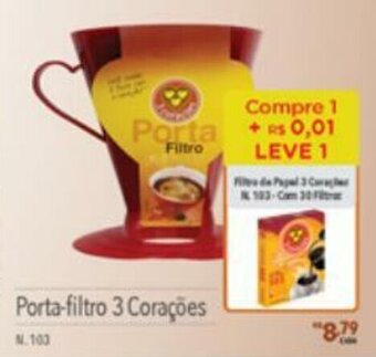 Supermercados Condor Porta-Filtro 3 Coracoes oferta