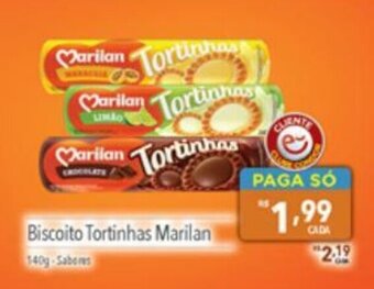 Supermercados Condor Biscoito Tortinhas Marilan 140g oferta