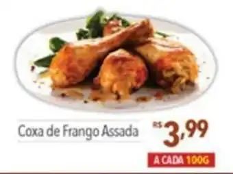 Supermercados Condor Coxa de Frango Assada 100g oferta