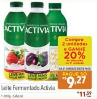 Supermercados Condor leite Fermentado Activia 1,000g oferta