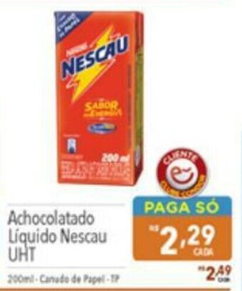 Supermercados Condor Achocolatado Liquido Nescau UHT 200ml oferta