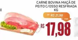 Economart Atacadista Carne bovina maçã de peito c/osso resfriada oferta