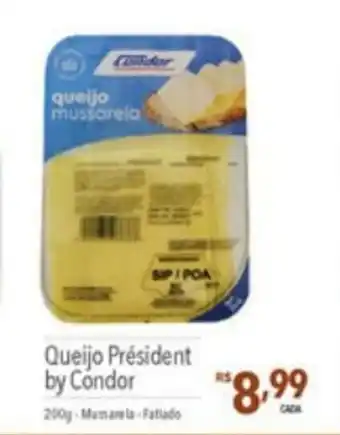 Supermercados Condor Queijo President by Condor 200g oferta