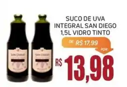 Economart Atacadista Suco de uva integral san diego vidro tinto oferta