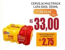 Economart Atacadista Cerveja multipack lata skol oferta