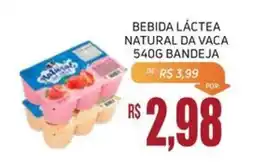 Economart Atacadista Bebida láctea natural da vaca bandeja oferta