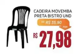 Economart Atacadista Cadeira movemba preta bistro und oferta