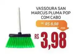 Economart Atacadista Vassoura san marcus pluma pop com cabo oferta
