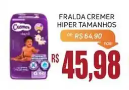 Economart Atacadista Fralda cremer hiper tamanhos oferta