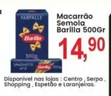 Federzoni Supermercados Macarrão Semola Barilla oferta