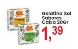 Federzoni Supermercados Gelatina Sol Sabores Caixa oferta