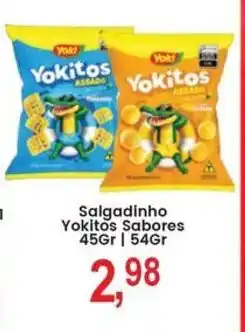 Federzoni Supermercados Salgadinho Yokitos Sabores oferta